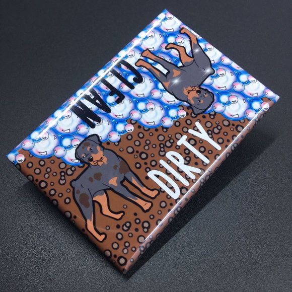 Rottweiler Dog Dishwasher Magnet Kitchen Decor - Picture 3 of 6